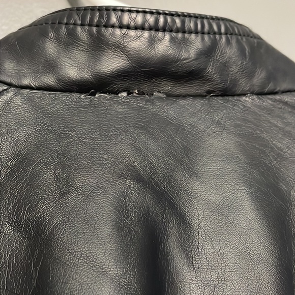 NEW YORK & CO Black Faux Leather Jacket - Picture 4 of 12